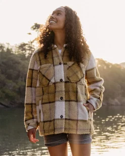 Damen Olympus Yarn Dye Sherpa Fleece Shirt