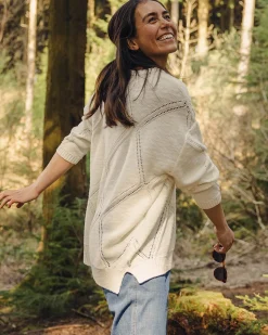 Damen Palm Bio Oversized Strickpullover