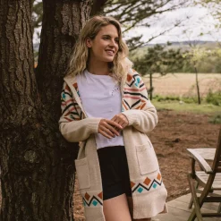 Damen Palumbo Kapuzen-Cardigan