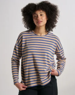 Damen Panorama Gestreiftes Langarmshirt