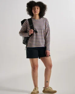 Damen Panorama Gestreiftes Langarmshirt