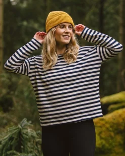 Damen Panorama Gestreiftes Langarmshirt