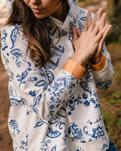 Damen Patchwork Hoodie