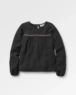 Damen Petal Bio-Baumwoll-Langarmshirt