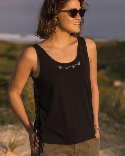 Damen Poppy Quasten Top