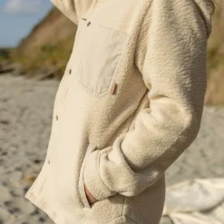 Damen Rappel Sherpa Fleece Oversized Shirt