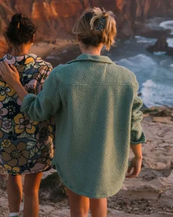 Damen Rappel Sherpa Oversized Shirt