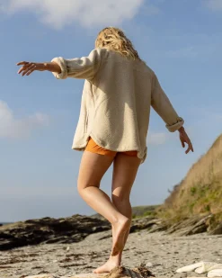 Damen Rappel Sherpa Oversized Shirt