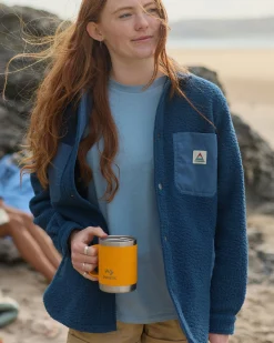 Damen Rappel Sherpa Oversized Shirt