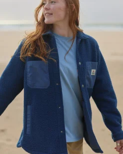 Damen Rappel Sherpa Oversized Shirt