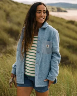 Damen Rappel Sherpa Oversized Shirt