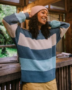 Damen Reflection Gestreifter Pullover