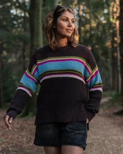 Damen Reflection Gestreifter Pullover