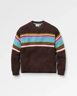 Damen Reflection Gestreifter Pullover