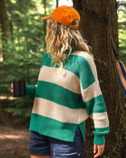 Damen Reflection Stripey Pullover