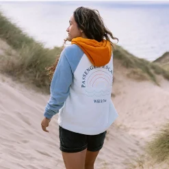 Damen Regenbogen Polar Fleece Hoodie
