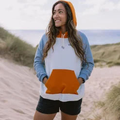 Damen Regenbogen Polar Fleece Hoodie
