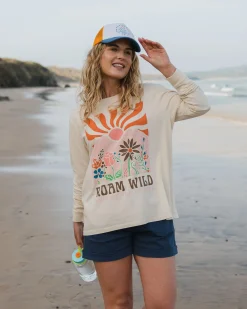 Damen Roam Wild Oversized LS T-Shirt