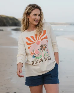 Damen Roam Wild Oversized LS T-Shirt