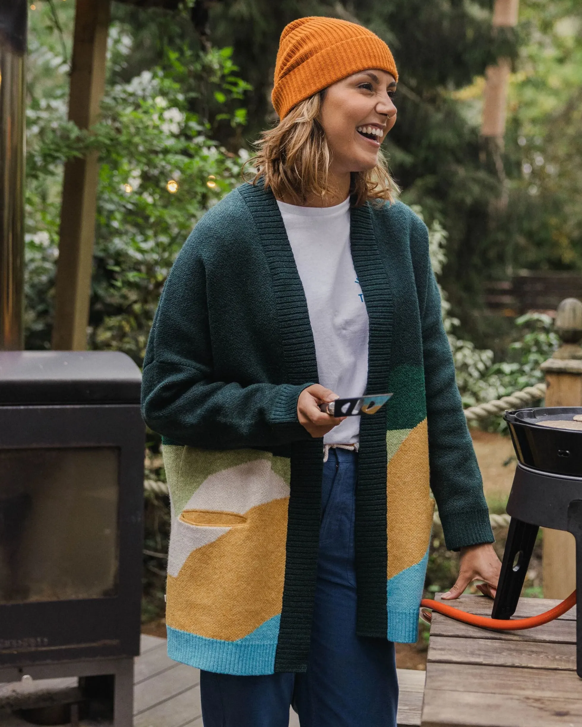 Damen Scenic Langarm-Strick-Cardigan
