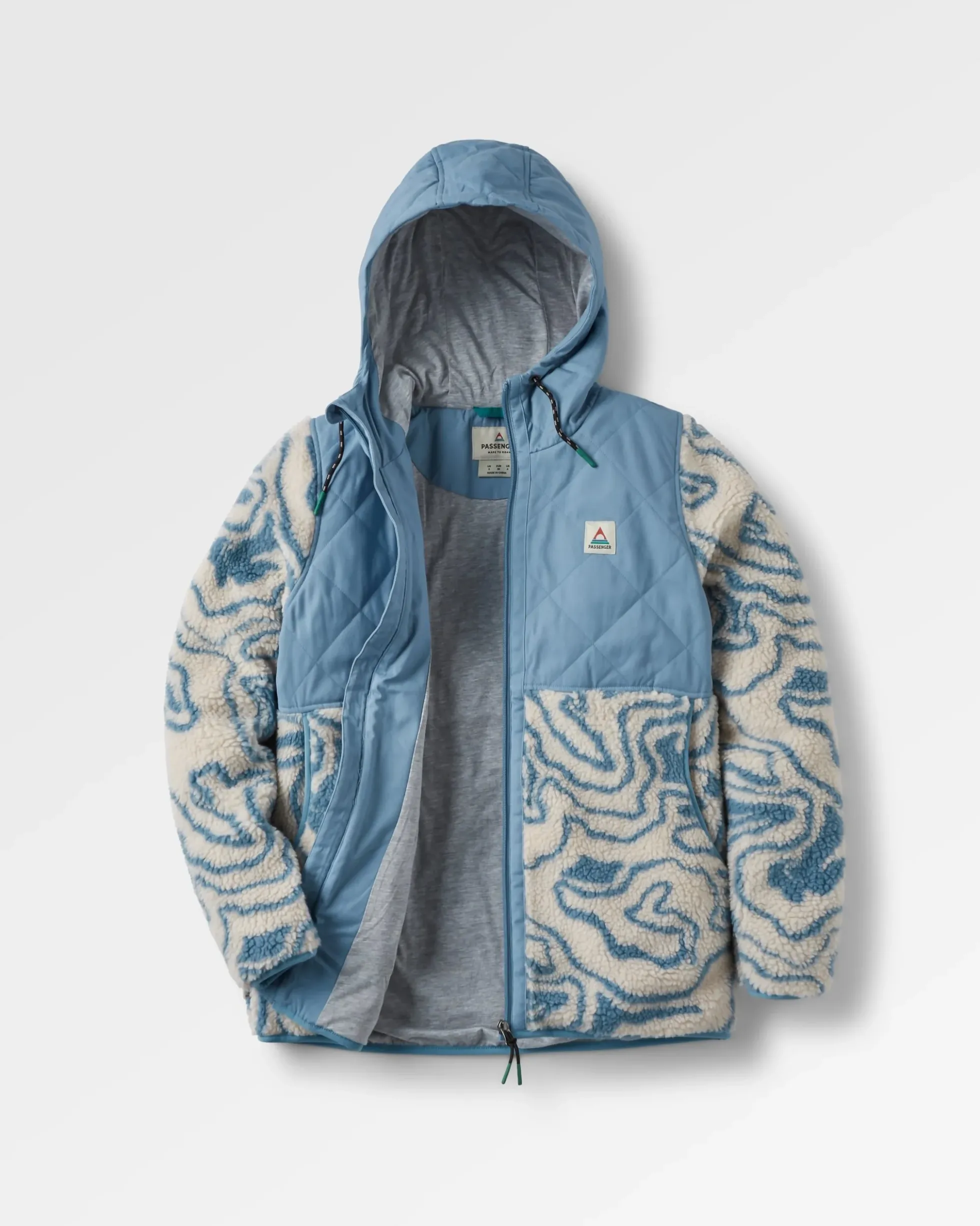 Damen Sefton Tiefes Sherpa-Fleece mit Reißverschluss