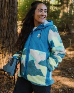 Damen Sefton Tief-Pile Sherpa Full-Zip-Fleece