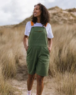 Damen Shuffle Kurze Latzhose