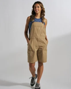 Damen Shuffle Kurze Latzhose