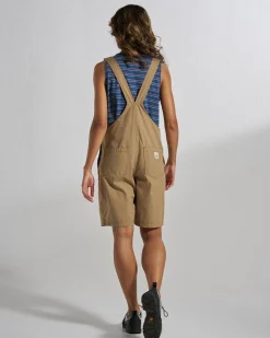 Damen Shuffle Kurze Latzhose
