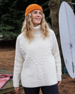 Damen Snuggle Strickpullover mit Rollkragen