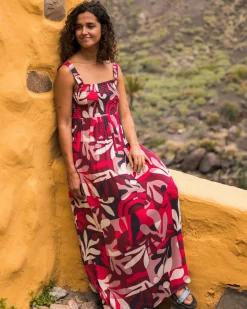 Damen Soleis Gewebtes Maxi-Kleid