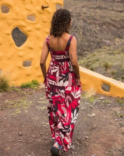 Damen Soleis Gewebtes Maxi-Kleid