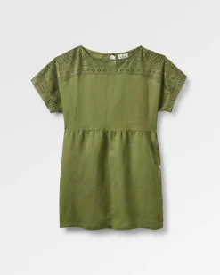 Damen Sono Leinen Strandkleid