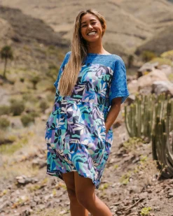 Damen Sono Leinen Strandkleid