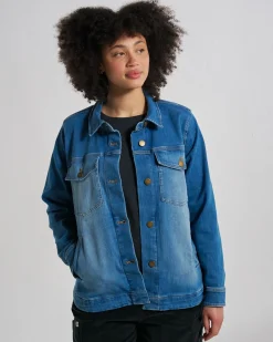 Damen Stella Langarmshirt aus Denim