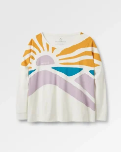 Damen Sunsets Bio-Baumwolle Langarm-T-Shirt