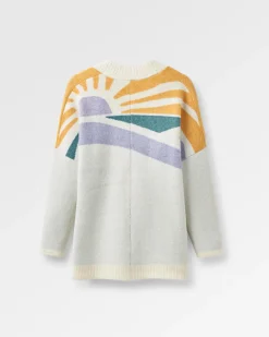 Damen Sunsets Gestrickter Cardigan