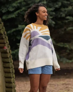 Damen Sunsets Oversized Knitted Pullover