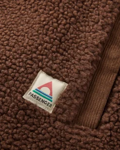 Damen Tawny Kragenlose Deep-Pile Sherpa Weste