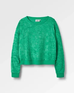 Damen Vibes Texturiertes Langarmshirt
