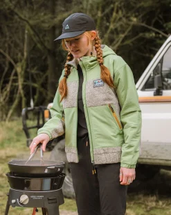 Damen Warming Winddichte Fleecejacke mit Reißverschluss