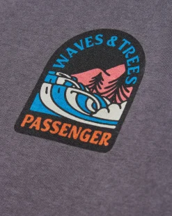 Damen Waves & Trees Langarmshirt
