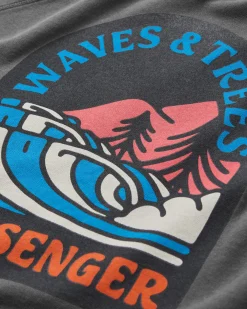 Damen Waves & Trees Sweatshirt