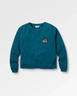 Damen Waves & Trees Sweatshirt