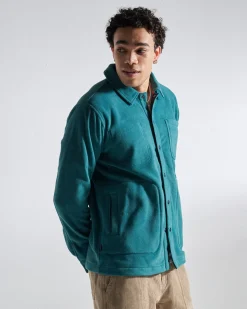 Herren Adapt Fleece Überhemd – Mediterran