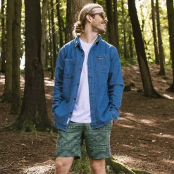 Herren Backcountry Bio-Baumwolle Denim Langarmshirt