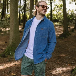 Herren Backcountry Bio-Baumwolle Denim Langarmshirt