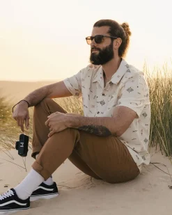Herren Cove Bio-Baumwolle Kurzarmhemd