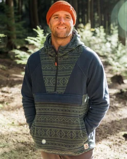 Herren Edge Kapuzen 1/2 Zip Polar Fleece