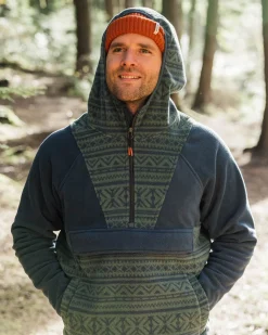 Herren Edge Kapuzen 1/2 Zip Polar Fleece